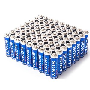 72-Pack of Sony Stamina Plus Alkaline AA or AAA Batteries