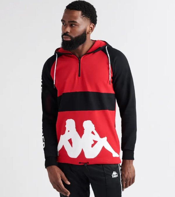 Kappa Authentic Baolin Pullover Hoodie (Red) - 304ID30-908 | Jimmy Jazz