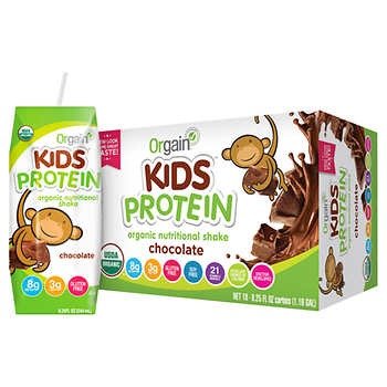 UDSA Organic Kids Nutritional Protein Shake, Chocolate 8.25 fl oz, 18-count
