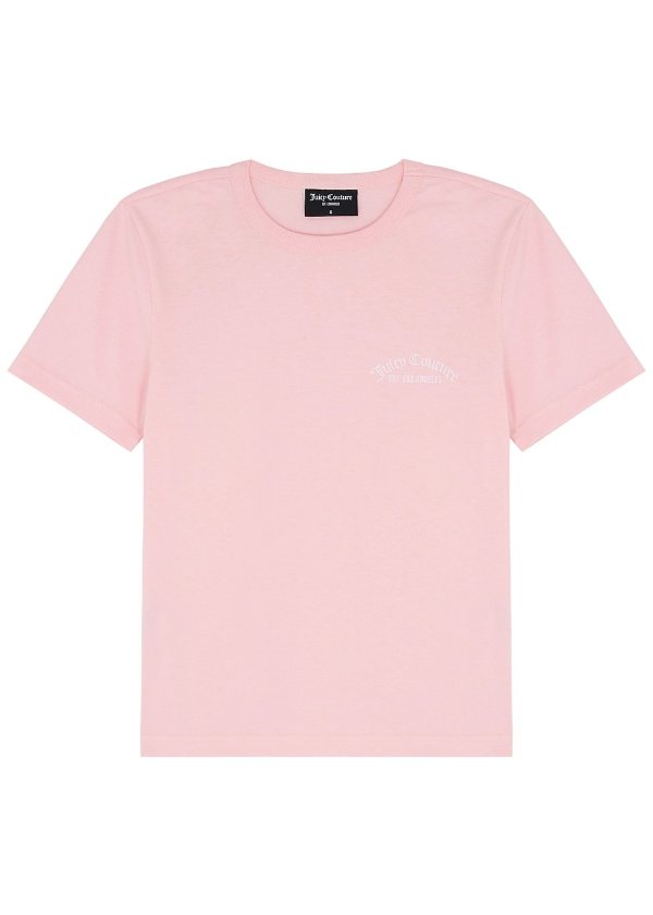 Logo-embroidered cotton T-shirt