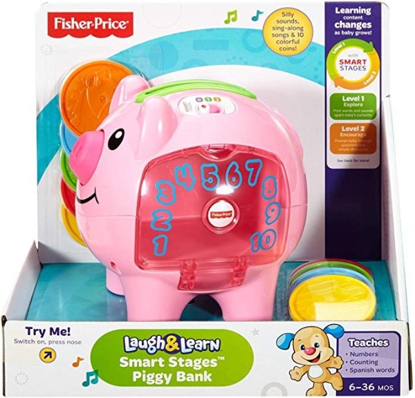 Laugh & Learn Smart Stages Piggy Bank, Standard Packaging