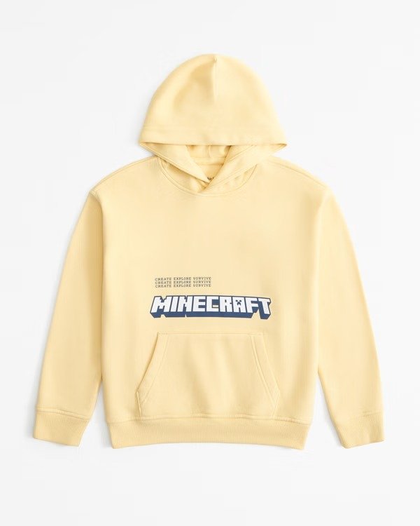 minecraft graphic popover hoodie