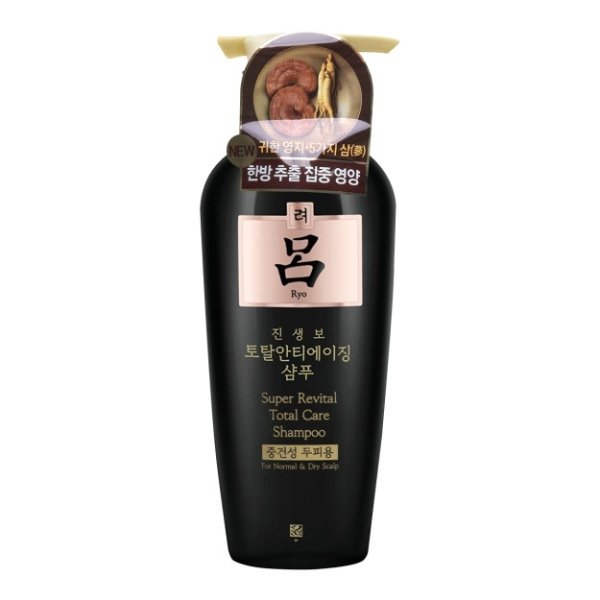 韩国RYO吕 黑色参宝抗老化防脱发洗发水 中/干性发质适用 400ml - 亚米网