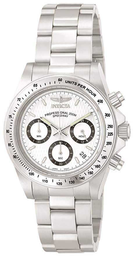 Men's 9211 Speedway Collection Stainless Steel Chronograph Watch with Link Bracelet