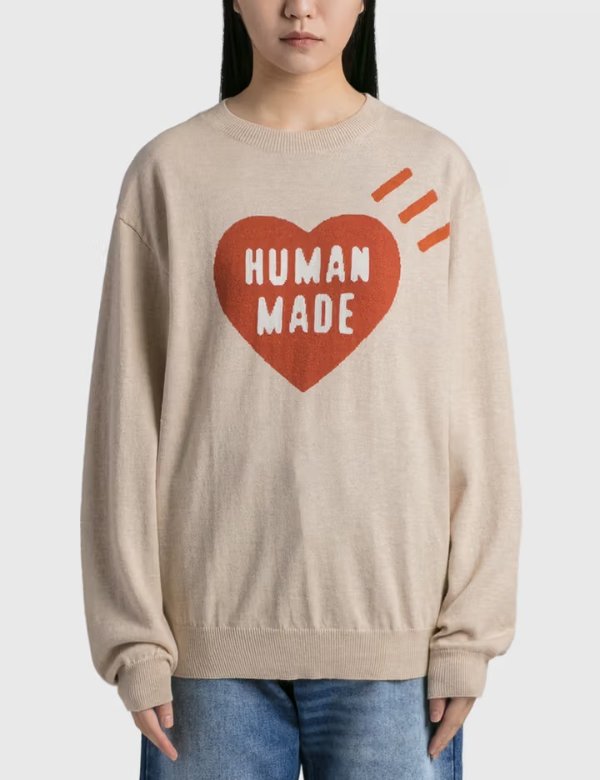 HBX HUMAN MADE Heart Knit Sweater 365.00