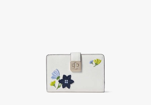 Phoebe Floral Applique Medium Wallet