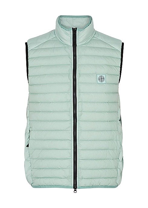 Loom quilted shell gilet