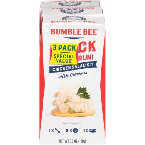 Bumble Bee Snack on the Run Chicken Salad with Crackers Kit, 3.5 oz (Pack of 3)
