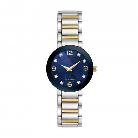 Ladies Fashion Luxury Watch 1 / 10 Ct. Diamond Accent Quartz Movement Mother Of Pearl Dial es 13611S-18-E34