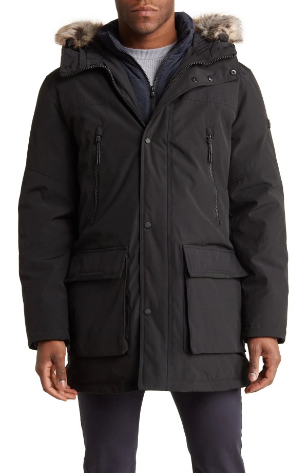 Benson Faux Fur Trimmed Hooded Jacket