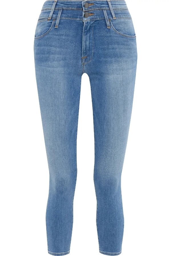 Le High Skinny cropped high-rise skinny jeans