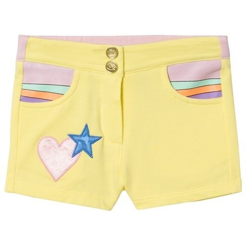 Yellow Heart Pocket Jersey Shorts | AlexandAlexa
