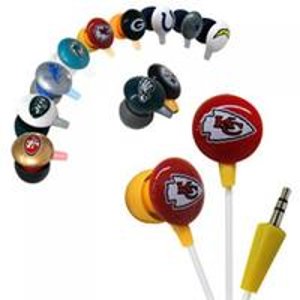 Official Licensed iHip NFL Noise-Isolating Earphones