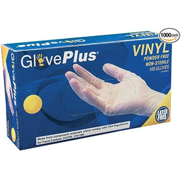 GlovePlus - Premium Vinyl Gloves - Industrial Grade 