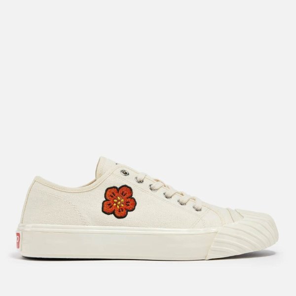 School Low Top Cotton-Canvas Trainers
