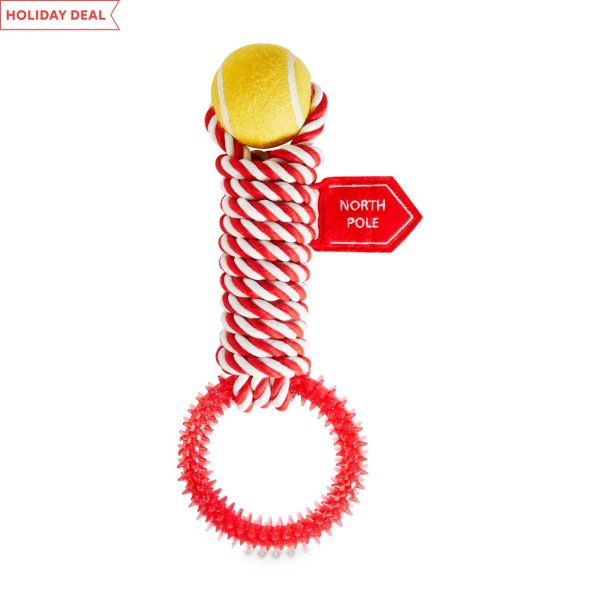 North Pole Adventures Rope Dog Toy with Cinnamon Scent, Large | Petco