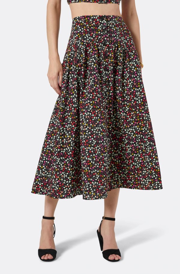 Brixerley Cotton Midi Skirt