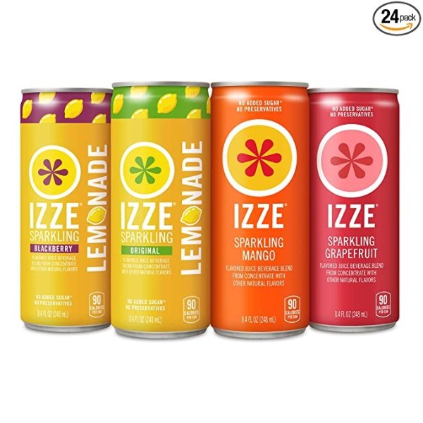 Sparkling Juice, Mango Variety Pack, 8.4 Fl Oz (24 Count)