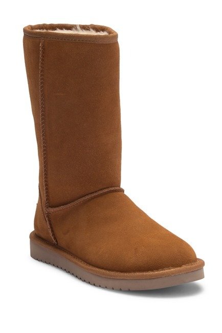 Classic Genuine Shearling & Faux Fur Lined Tall Boot