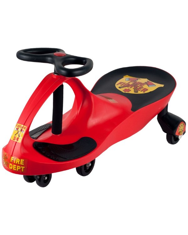 Lil' Rider Red Rescue Firefighter Wiggle Ride-On
