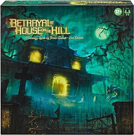 Gaming Avalon Hill Betrayal at The House on The Hill Second Edition Cooperative Board Game, Ages 12 and Up, 3-6 Players, 50 Chilling Scenarios