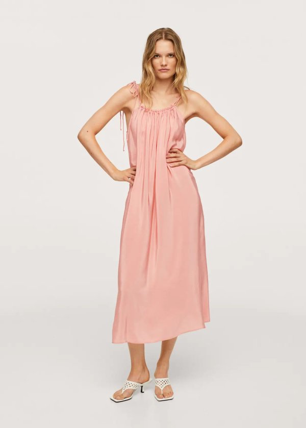 Ruched straps dress - Women | OUTLET USA