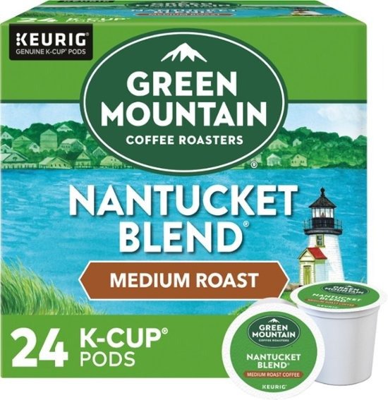 - Nantucket Blend Keurig Single-Serve K-Cup Pods, Medium Roast Coffee, 24 Count
