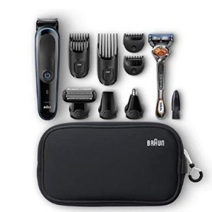 Braun Multi Grooming Kit Mgk3980 Black/blue - 9-in-1 Precision Trimmer for Beard and Hair Styling
