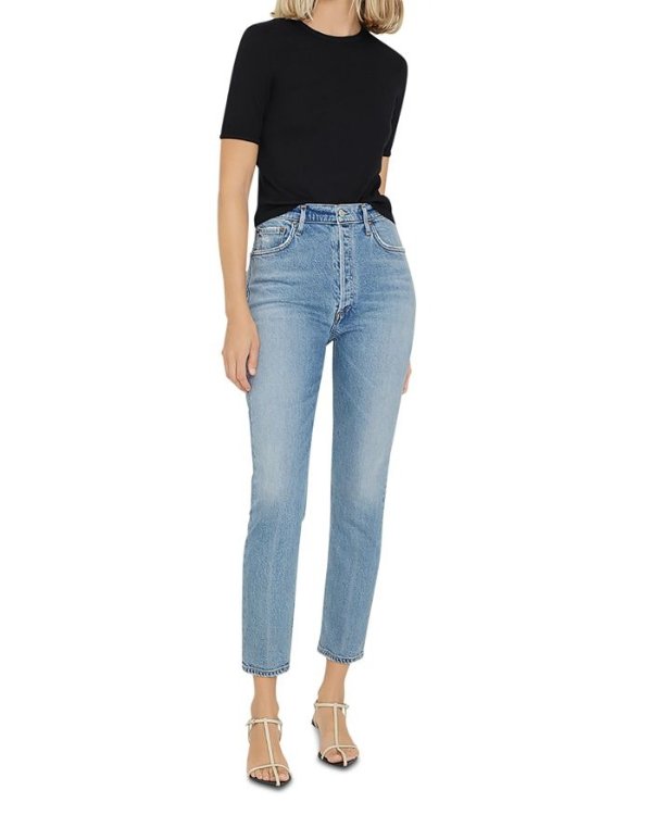 Nico High Rise Ankle Jeans in Chronicle