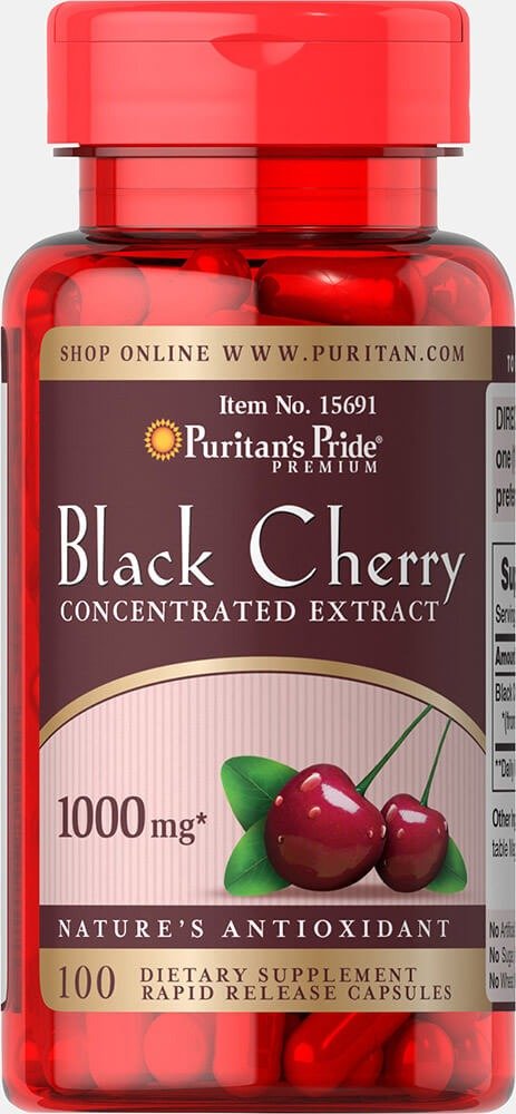 Black Cherry 1000 mg 100 Capsules | Columbus Day Sale | Puritan's Pride
