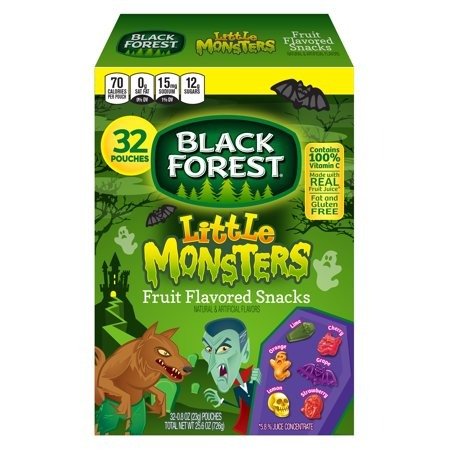 Black Forest Little Monsters Halloween Fruit Snacks, 32 Ct