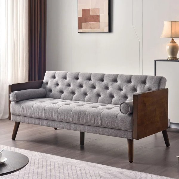 Gurjas 70'' Upholstered Reclining Sofa