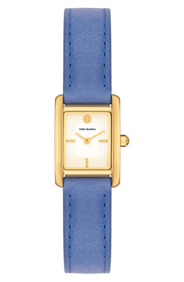 Mini The Eleanor Leather Strap Watch, 19mm x 28mm