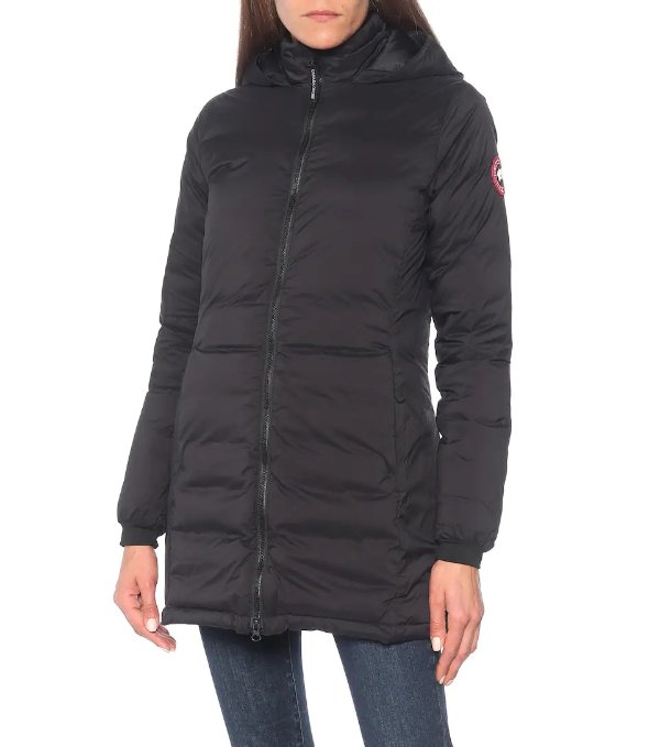 Camp hooded down jacket