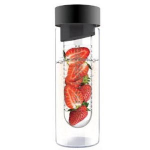 AdNArt Flavour It Glass Water Bottle with Fruit Infuser