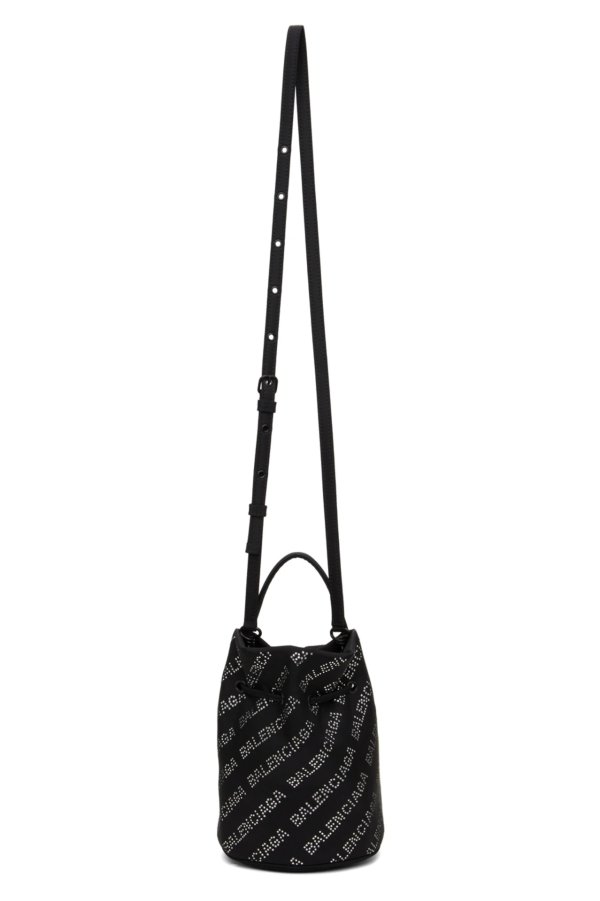 Black Crystal XS Drawstring Wheel Bag