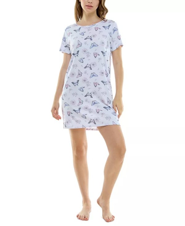 Women's Printed Short-Sleeve Sleepshirt