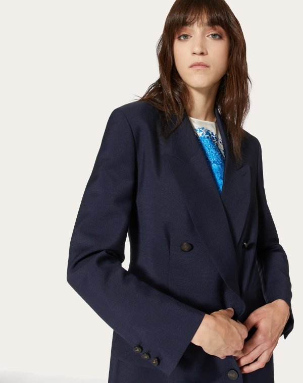 Light Mohair Wool Blazer for Woman | Valentino Online Boutique