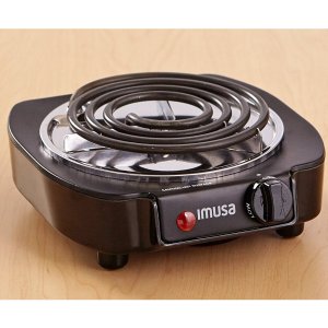 IMUSA USA GAU-80305 1100瓦电子热炉（黑色）