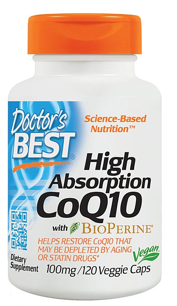 High Absorption CoQ10 with BioPerine® -- 100 mg - 120 Veggie Caps