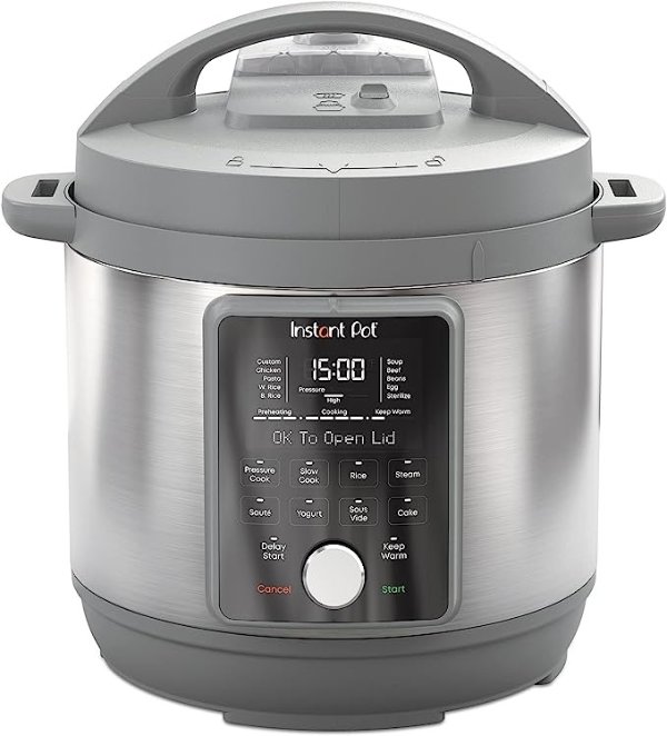 Duo Plus, 8-Quart Whisper Quiet 9-in-1 Electric Pressure Cooker, Slow Cooker, Rice Cooker, Steamer, Saute, Yogurt Maker, Warmer & Sterilizer, App With Over 800 Recipes, Stainless Steel