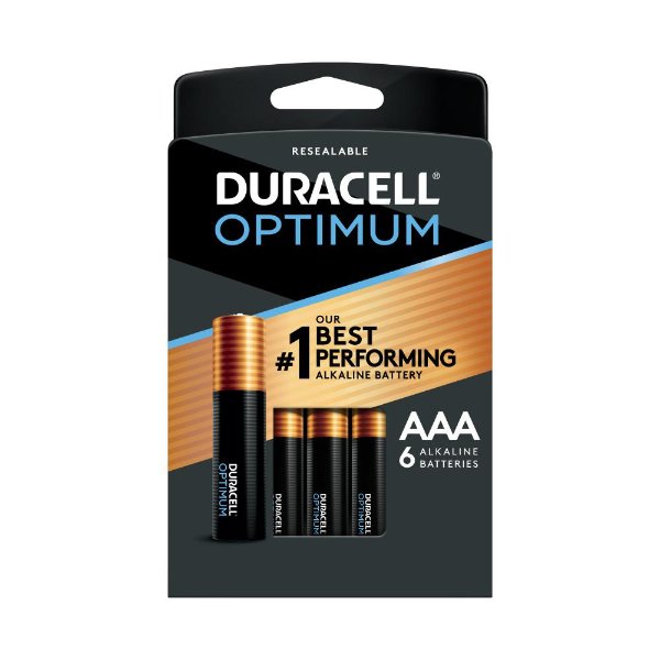 Optimum AAA Alkaline Battery (6-Pack)