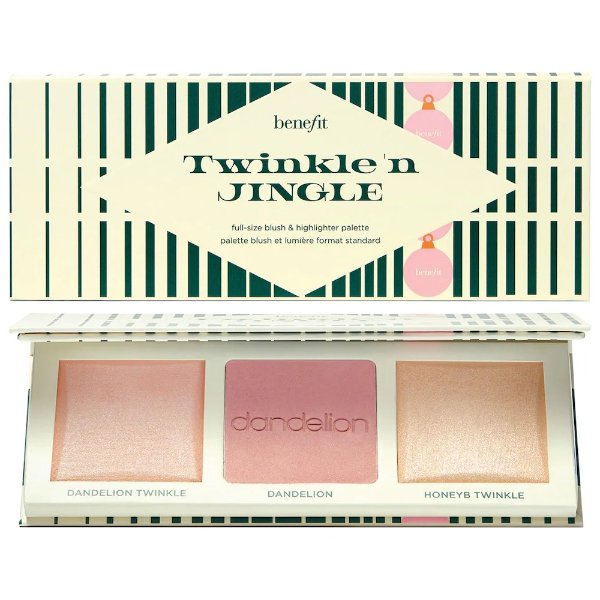 Twinkle ’N Jingle Blush and Highlighter Palette