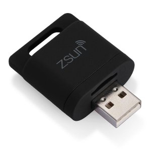 zsun WiFi Memory Card Reader TF MicroSD USB Flash Drive for PC Phone