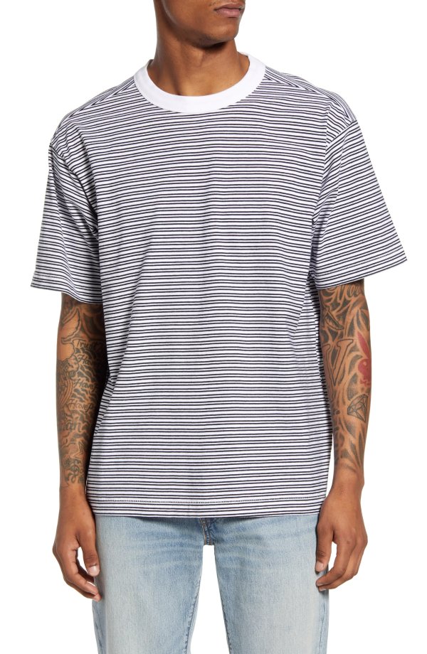 Stripe Crewneck T-Shirt