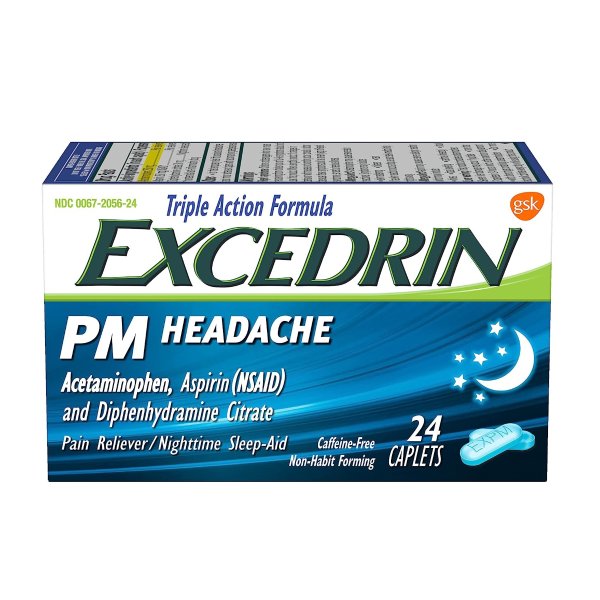 Excedrin 夜用止痛药 24粒
