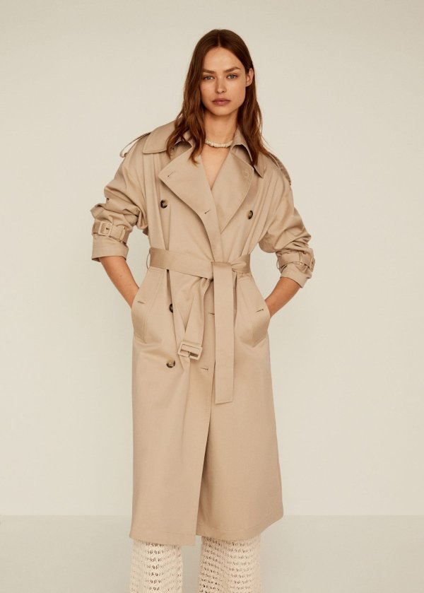 Double breasted trench - Women | Mango USA