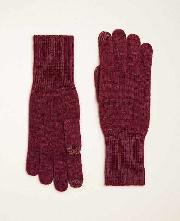 Ribbed Cashmere Gloves | Ann Taylor