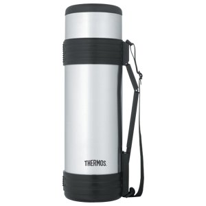 Thermos Vacuum Insulated Beverage Bottle with Folding Handle, 61-Ounce