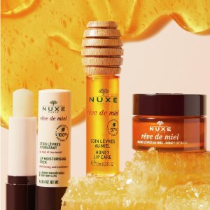 低至8折Nuxe 蜂蜜系列热卖 收蜂蜜洁面、唇釉、磨砂膏